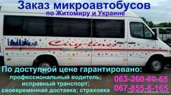 Пассажирские перевозки по Житомиру, Украине 2