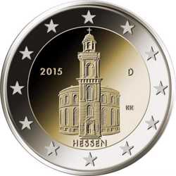 Германия 2 евро 2015 г. Гессен