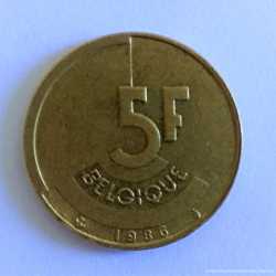 5 франков 1986 года, Бельгия (BELGIQUE) 2
