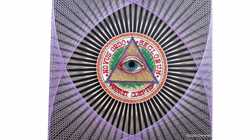 Картина стринг арт Всевидящее око, масонские символы, картина подарок 2
