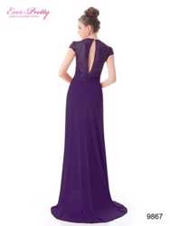 Великолепное фиолетовое вечернее платье. 2