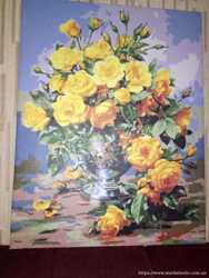 "Желтые Розы " . Картина - Натюрморт