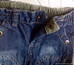 Детские удлиненные джинсовые шорты штаны. Размер 68 3