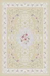 Классический ковер Flower 0.7x1.4м. BEIGE / BEIGE P659B