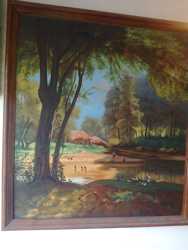 Картины "Дом у пруда" и "Карелия"