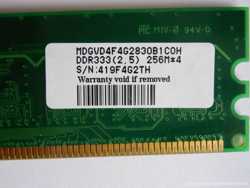 Оперативная память DDR333 Vdata 256mb 2