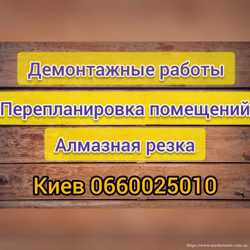 Демонтажные работы. Демонтаж стен, стяжки пола, перегородок 3