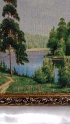 Картина гобелен Река. 2