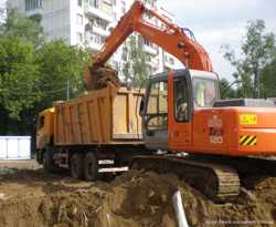 Рытье котлована - вывоз грунта Киев 2