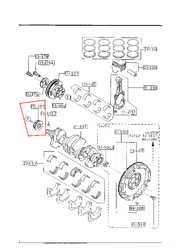 Шестерня коленвала Mazda F808-11-321B, Мазда 626 GC/GD, 2.0, FE, 8v 3