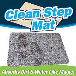 Супер впитывающий придверный коврик Clean Step Mat SKL11-276282 3