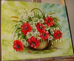 Картина маслом "Польові квіти&amp;amp;quot 40х50 3