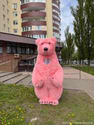 Костюм медведя розовый 5