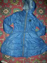 Теплая зимняя куртка на девочку приталенного силуэта 152 см 3