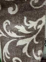 Пушистые ковровые дорожки Fantasy коричневый с светло-бежевым рисунком 3