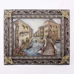 Картина рельефная Венеция мостик 2
