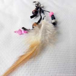 Брелок Bird Feather рожевий 2