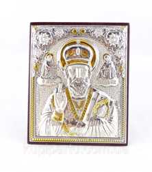 Икона Святой Николай на деревянной основе Гранд Презент 1024
