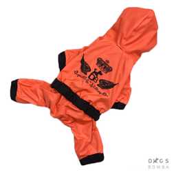 Одежда для собак дождевик оранжевый 2