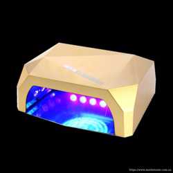 Гибридная светодиодная LED лампа для ногтей и маникюра CRYSTAL 36 Вт с