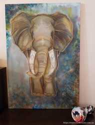 Картина "Слон - символ мудрости, силы и процветания!" 2