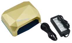 Гибридная светодиодная LED лампа для ногтей и маникюра CRYSTAL 36 Вт с 2