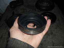 BMW 2243682, Шкив помпы БМВ M51, M41, оригинал, BMW E34, E36, E38, E39 3