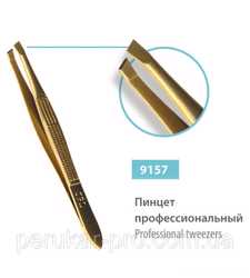 Пинцет скошенный SPL 9157