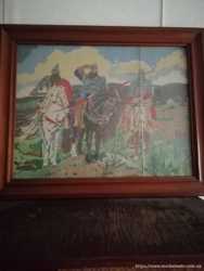 Картина вышитая крестиком "Три богатыря";rdquo 2