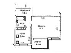 Продажа однокомнатной квартиры, Киев, ул. Петрицкого, 21А 4