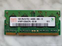 Оперативна пам'ять для ноутбука  1gB  Hynix SODIMM DDR2-800 1