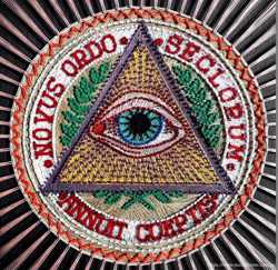 Картина стринг арт Всевидящее око, масонские символы, картина подарок 3