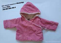 Курточка Petit Bateau детская розовая двухсторонняя с капюшоном 1