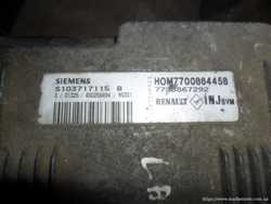 Блок управления Рено, Renault Siemens S103717115B / HOM 7700864458 1
