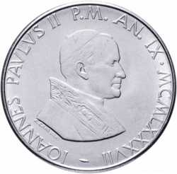 Ватикан 100 лир (lire) 1987 2