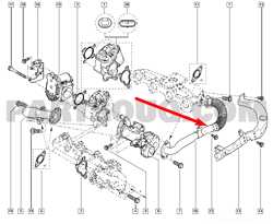 Патрубок рециркуляции выхлопных газов Рено Трафик, Renault Trafic 8200940347 3