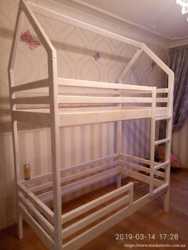 Двухъярусная кровать-домик-4500 гривенн 1