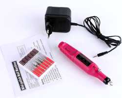 Портативный фрезер-ручка для маникюра ZS 100 20000 об/мин. pink мини ф 2