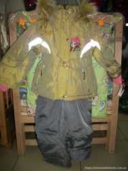 Зимняя курточка и комбинезон "Алиса" оливковый, р-ры M, L, XL, XXXL 1