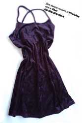 Детское велюровое платье new look бордовое темно фиолетовое велюр сукня 1