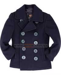 Детское пальто бушлат ВМФ США Boys USN Pea Coat Alpha Industries