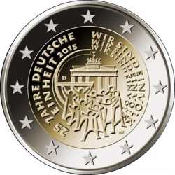 Германия 2 евро 2015 г. 25-летие объединения Германии 1
