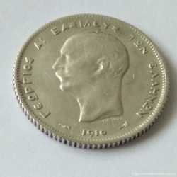 1 драхма 1910 года, Греция. Серебро (Фетида со щитом Ахилла) 3