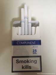 Продам сигареты COMPLIMENT BLUE demi slims 25XXL 1