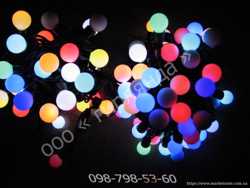 Светодиодная гирлянда шарики,световая бахрома нить занавес,сеть, новогодняя иллюминация 1